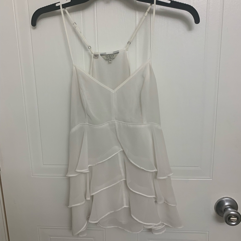Guess ruffle top